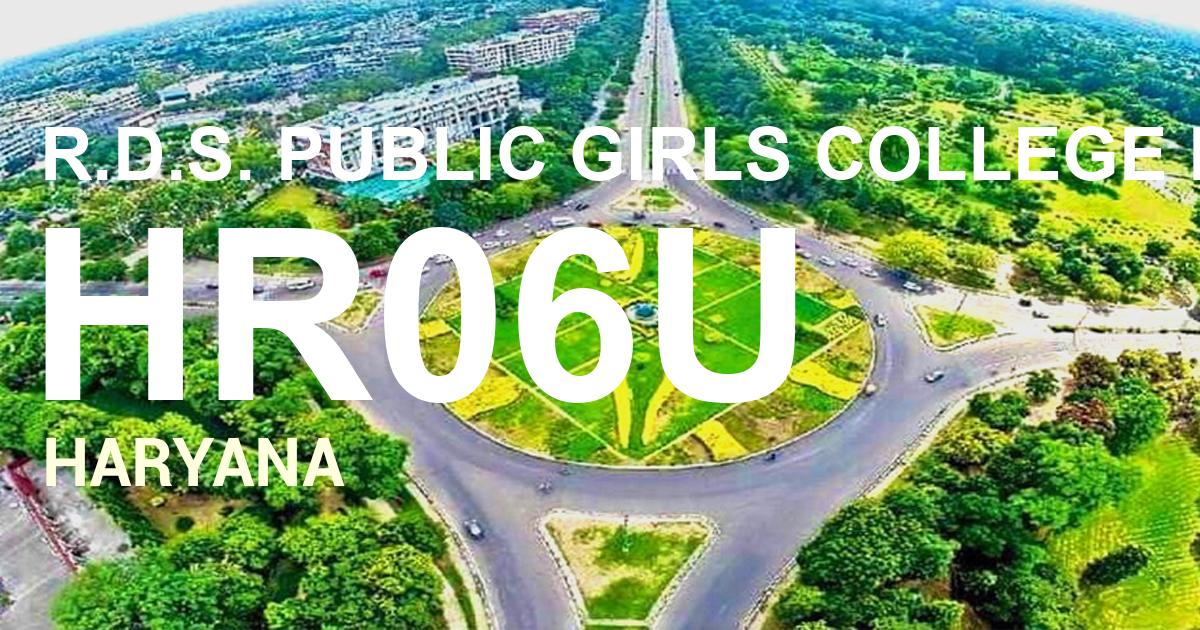 HR06U || R.D.S. PUBLIC GIRLS COLLEGE REWARI